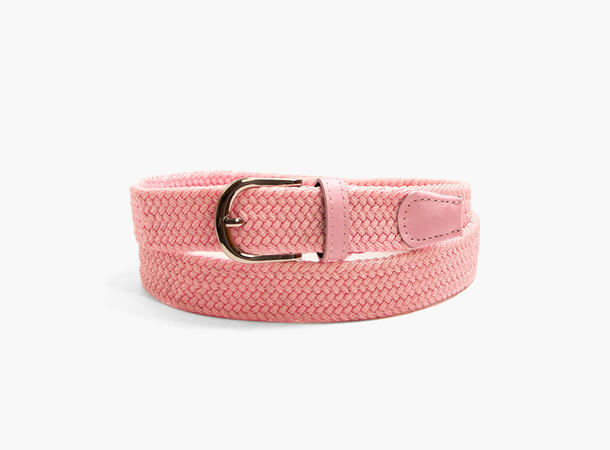 MANZINI Ensfarget Strikkbelte 55 Pink 