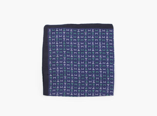 MANZINI H-Skjerf 70 x 70 cm Marine blå 79 