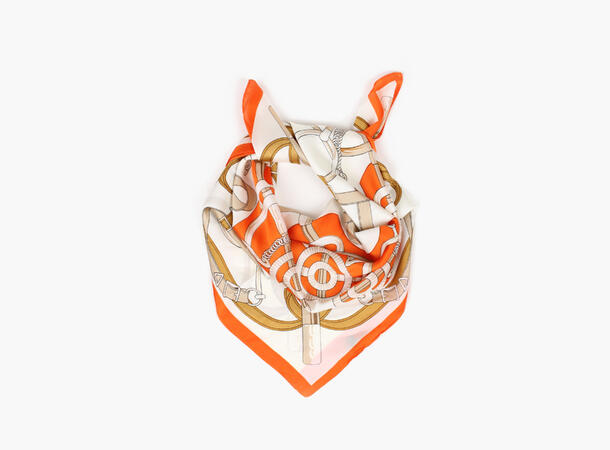 MANZINI Horsebit Scarf 70 x 70 cm 35 Orange 