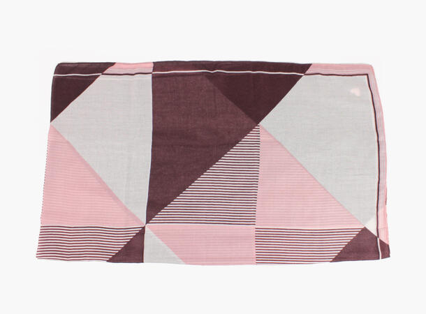 MANZINI Skjerf med Mønster 85 x 180 cm Burgund 49 