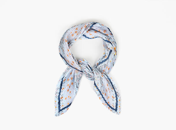 MANZINI Sommereng Skjerf Krepp Lys blå 71 