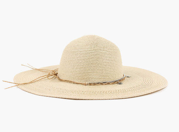 MANZINI Stor Solhatt med Smykke Sand 13 