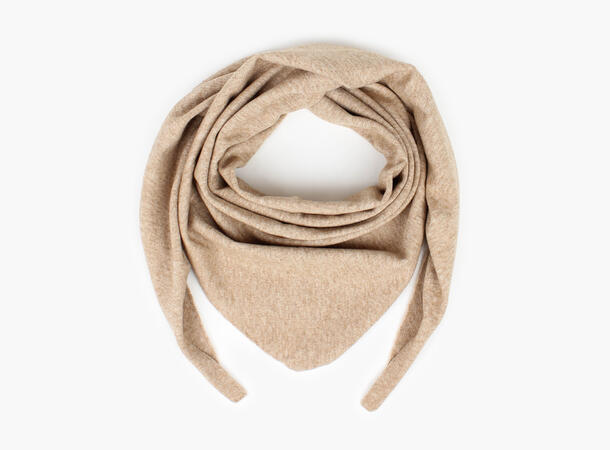 MANZINI Triangelsjal i Ullmix Beige 15 