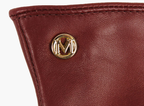 MONTECRISTO Celine Skinnhanske med M Burgund 49 6,5 