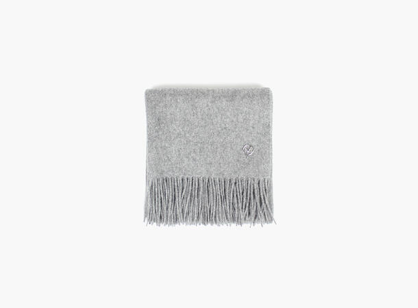 MONTECRISTO Ensfarget Lammeullskjerf 03 Light grey 