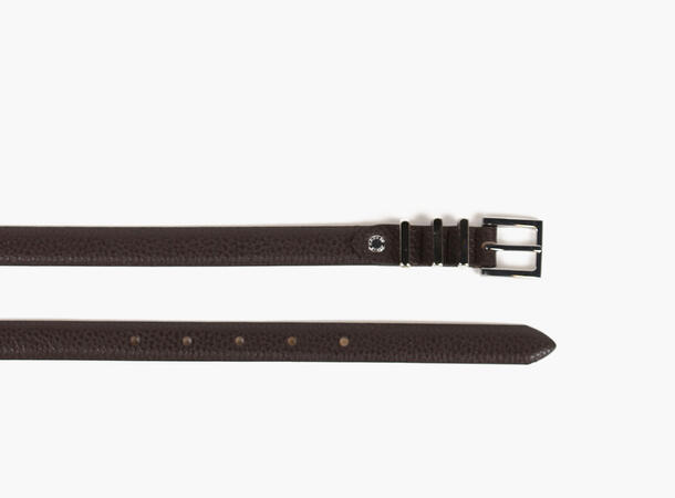 MONTECRISTO Skinnbelte med Sølvdetaljer 19 Brown 105 cm 