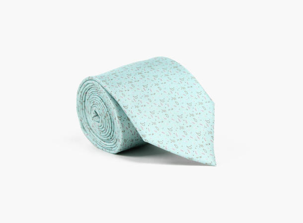 Montecristo Printed 100% silk tie 7,6 cm Mint grønn 81 