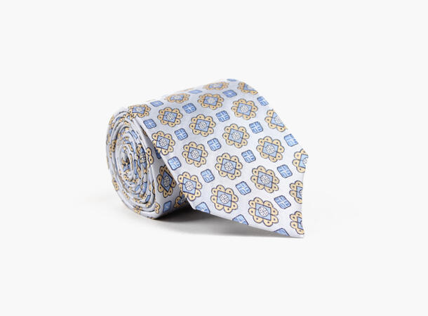 Montecristo woven tie 7,6 cm Lys blå 71 
