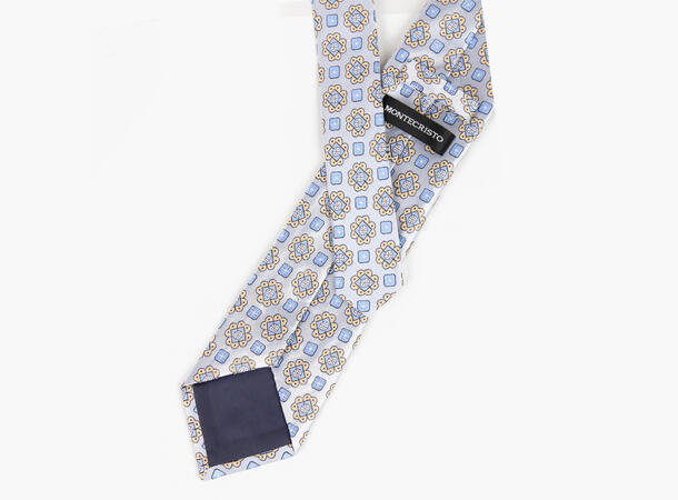Montecristo woven tie 7,6 cm Lys blå 71 