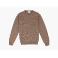 NOHR 100% Ullgenser Rund Hals Lys Brun 19 Brown M