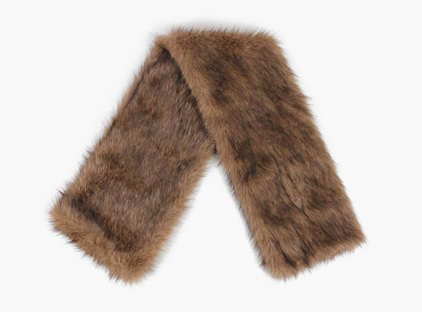 NOHR Angela Skjerf i Fuskepels Brun 19 