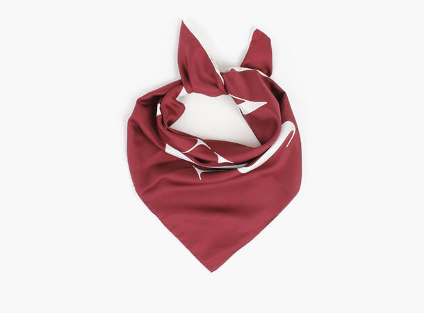 NOHR Embla Emblem Silk Scarf 65 x 65 cm Burgund 49 