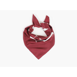 NOHR Embla Emblem Silkeskjerf 65 x 65 cm Burgund 49