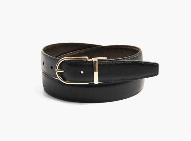 NOHR Hedvig Reversible Belt 19 Dk brown 95 cm 