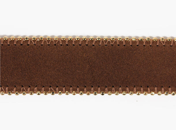 NOHR Klara Skinnbelte med Gulldetaljer 80 cm 