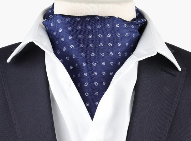 NOHR Levi Silk Ascot Marine blå 79 