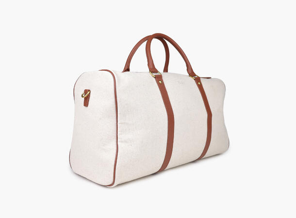 NOHR Luca Canvas Weekend Bag Offwhite 11 