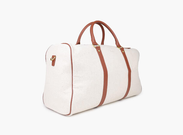 NOHR Luca Canvas Weekend Bag Offwhite 11 