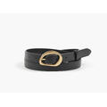 NOHR Mia Smalt Belte i Skinn Sort 09 85 cm