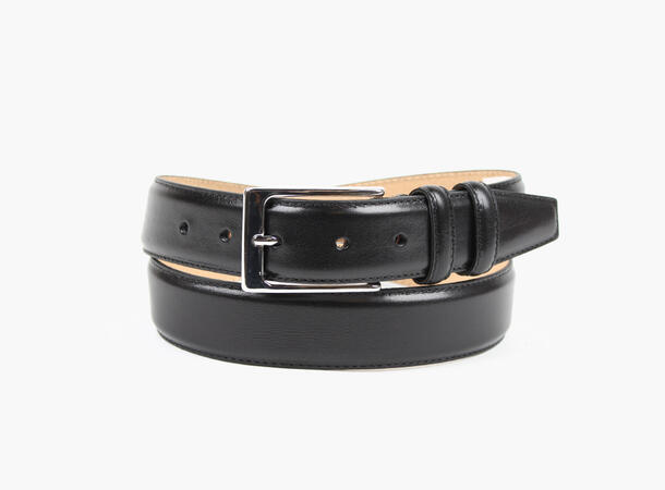NOHR Simon Skinnbelte 3,5 cm 09 Black 90 cm 