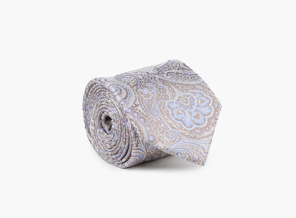 NOHR Theo Silk Tie 7,6 cm Beige 15 