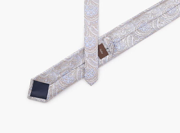 NOHR Theo Silk Tie 7,6 cm Beige 15 