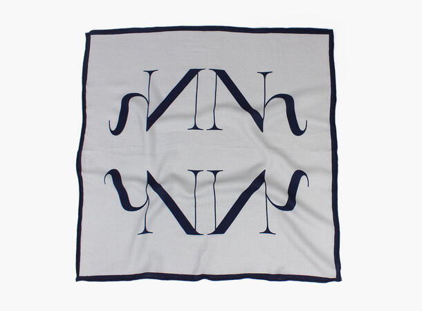 NOHR Ulla Emblem Ullskjerf 65 x 65 cm Grå 05 
