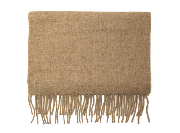 MANZINI 100% wool solid scarf 17 Camel 