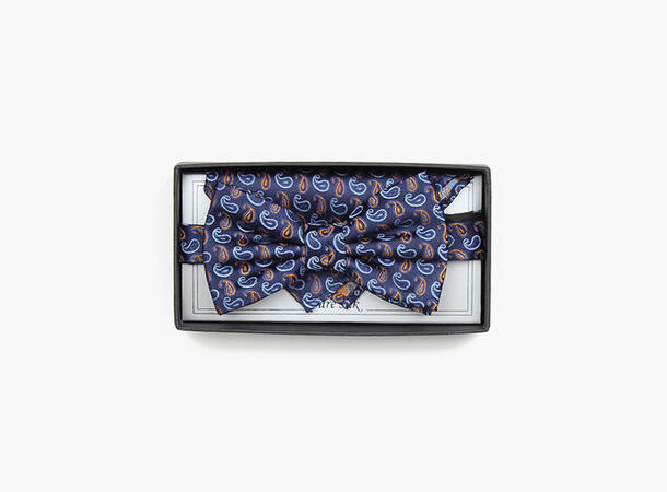 MANZINI Bowtie with Handky 79 Navy 