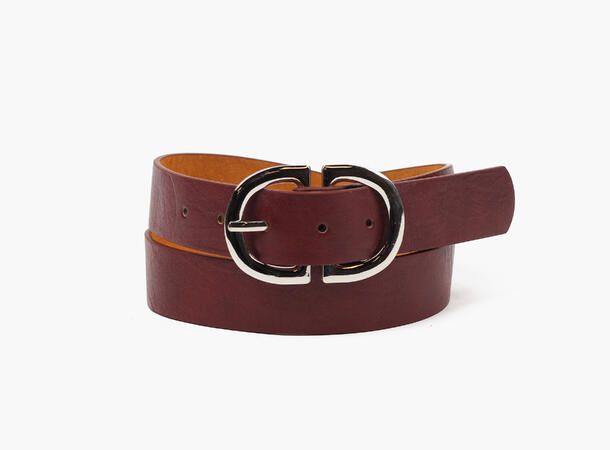 MANZINI D-ring Belte i Skinnmix 49 Burgundy 