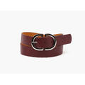 MANZINI D-ring Belte i Skinnmix 49 Burgundy