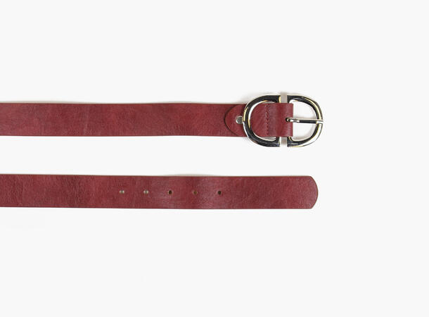 MANZINI D-ring Belte i Skinnmix 49 Burgundy 