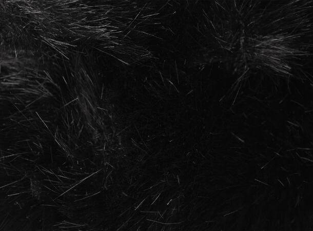 MANZINI Imitert Pels Trapper Lue Sort 09 