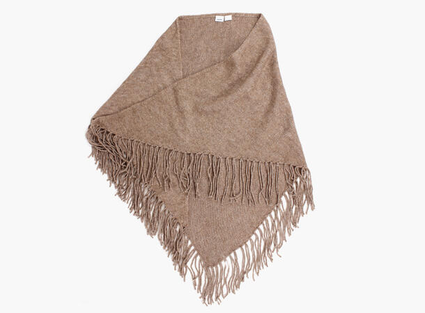 MANZINI Knitted Shawl 18 Med brown 