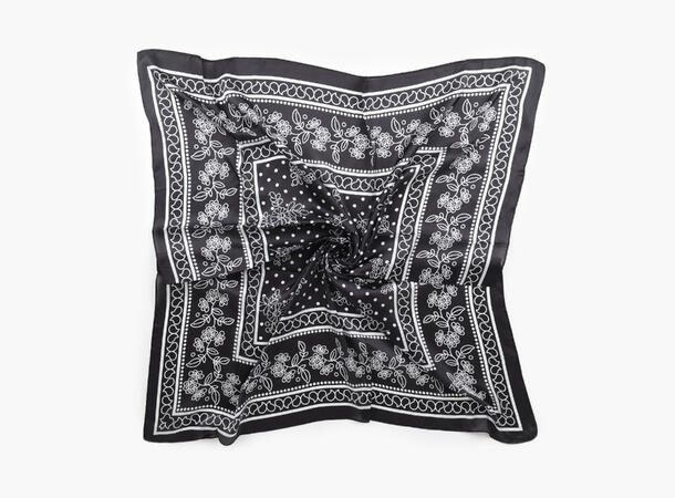 MANZINI Skjerf 90 x 90 cm Sort 09 
