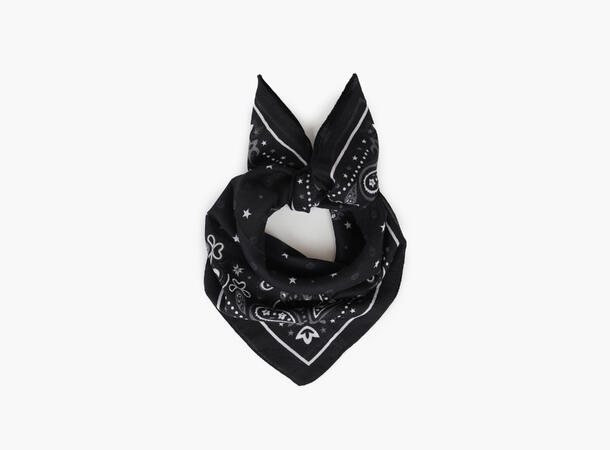 MANZINI Skjerf Bandana  70 x70 cm Sort 09 