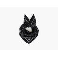 MANZINI Skjerf Bandana  70 x70 cm Sort 09
