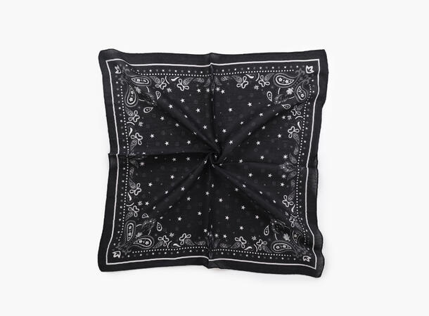 MANZINI Skjerf Bandana  70 x70 cm Sort 09 