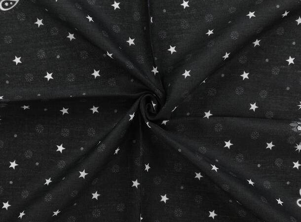 MANZINI Skjerf Bandana  70 x70 cm Sort 09 