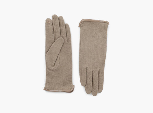 MANZINI Slim Wool Gloves Beige 15 