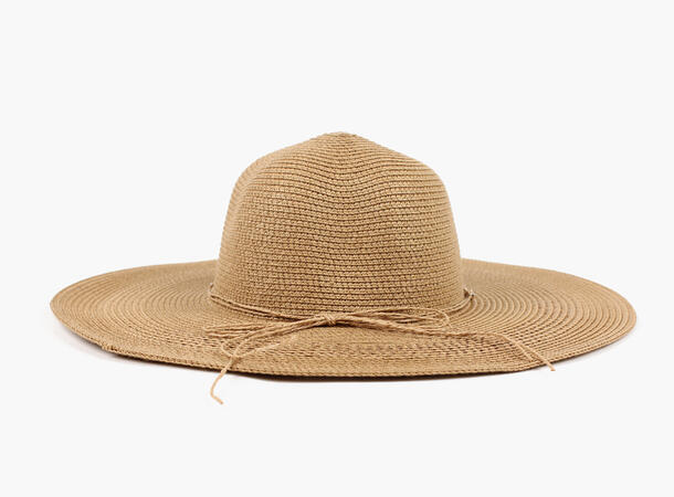 MANZINI Stor Solhatt med Smykke Beige 15 