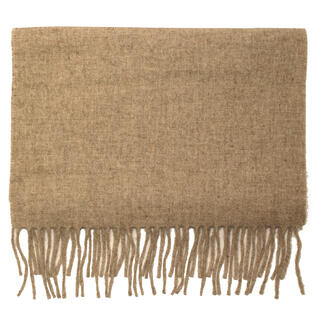 MANZINI Ullskjerf Ensfarget Melert 17 Camel