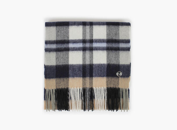 MONTECRISTO 100% Wool Scarf Marine blå 79 