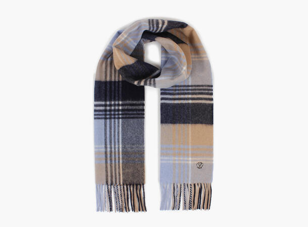 MONTECRISTO 100% Wool Scarf Marine blå 79 