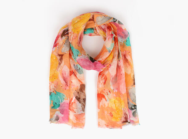 MONTECRISTO 100 % linnen scarf 50x180 cm 35 Orange 