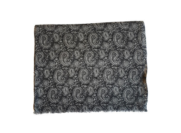 MONTECRISTO 100% wool scarf 09 Black 