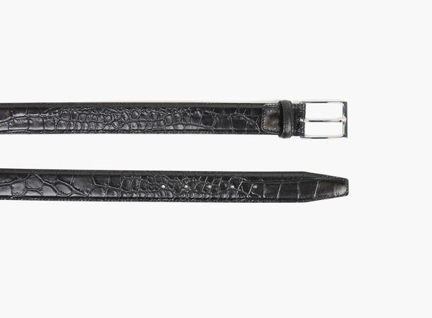 MONTECRISTO Carl Skinnbelte Croco 3,5 cm 100 cm 