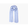 MONTECRISTO Klassisk Ensfarget Ullskjerf 71 Lt. blue