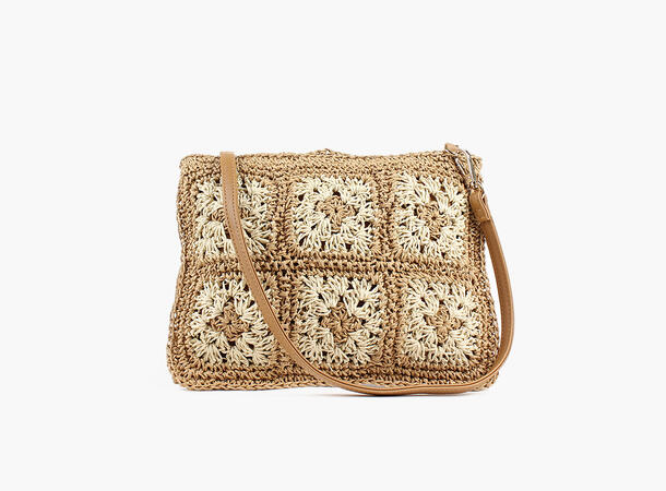 MONTECRISTO Small Straw Bag 13 Sand 