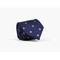NOHR Atlas Silk Tie 7,6 cm Marine blå 79